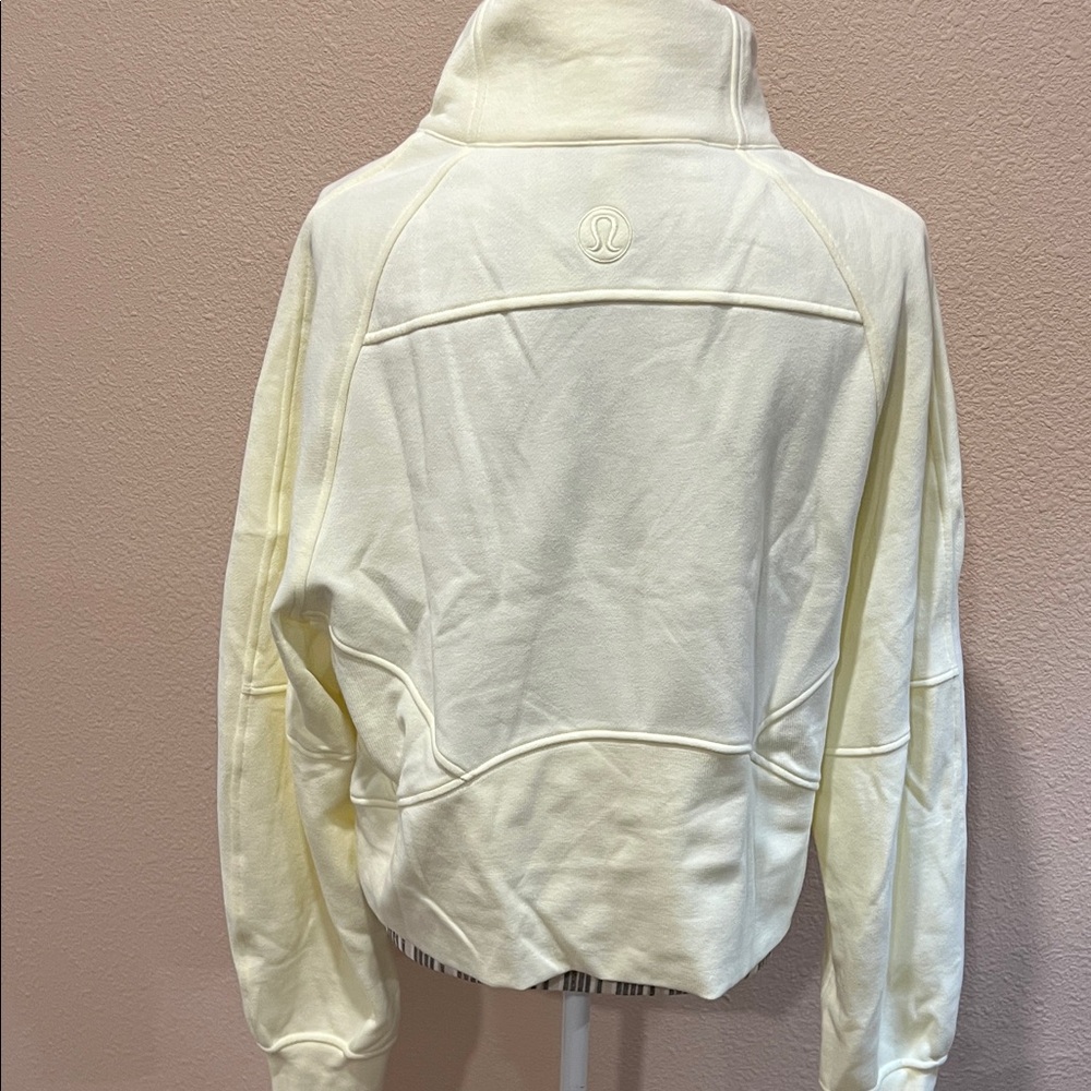 Lululemon Yellow Quarter-Zip Pullover. M/L. EUC - Picture 2 of 2